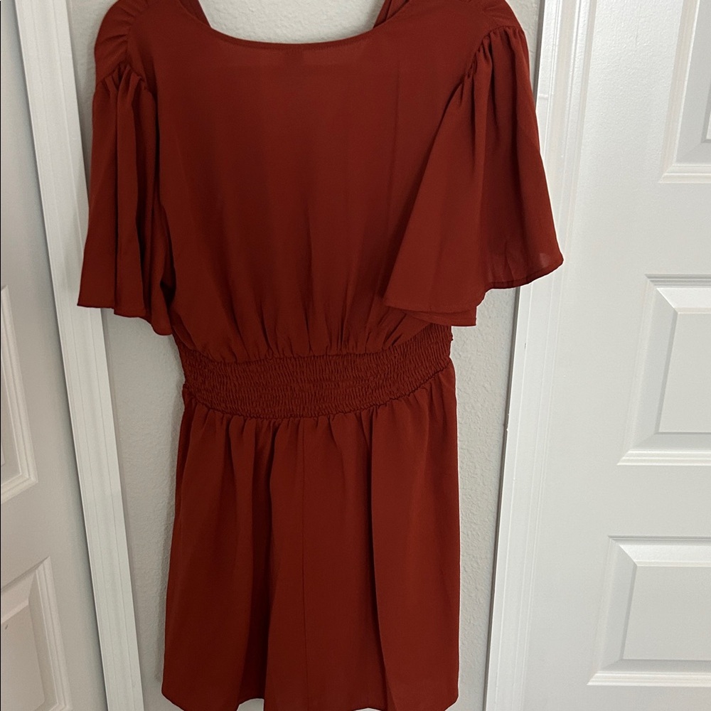 SHEIN Rust Red Mini Dress - Picture 5 of 5